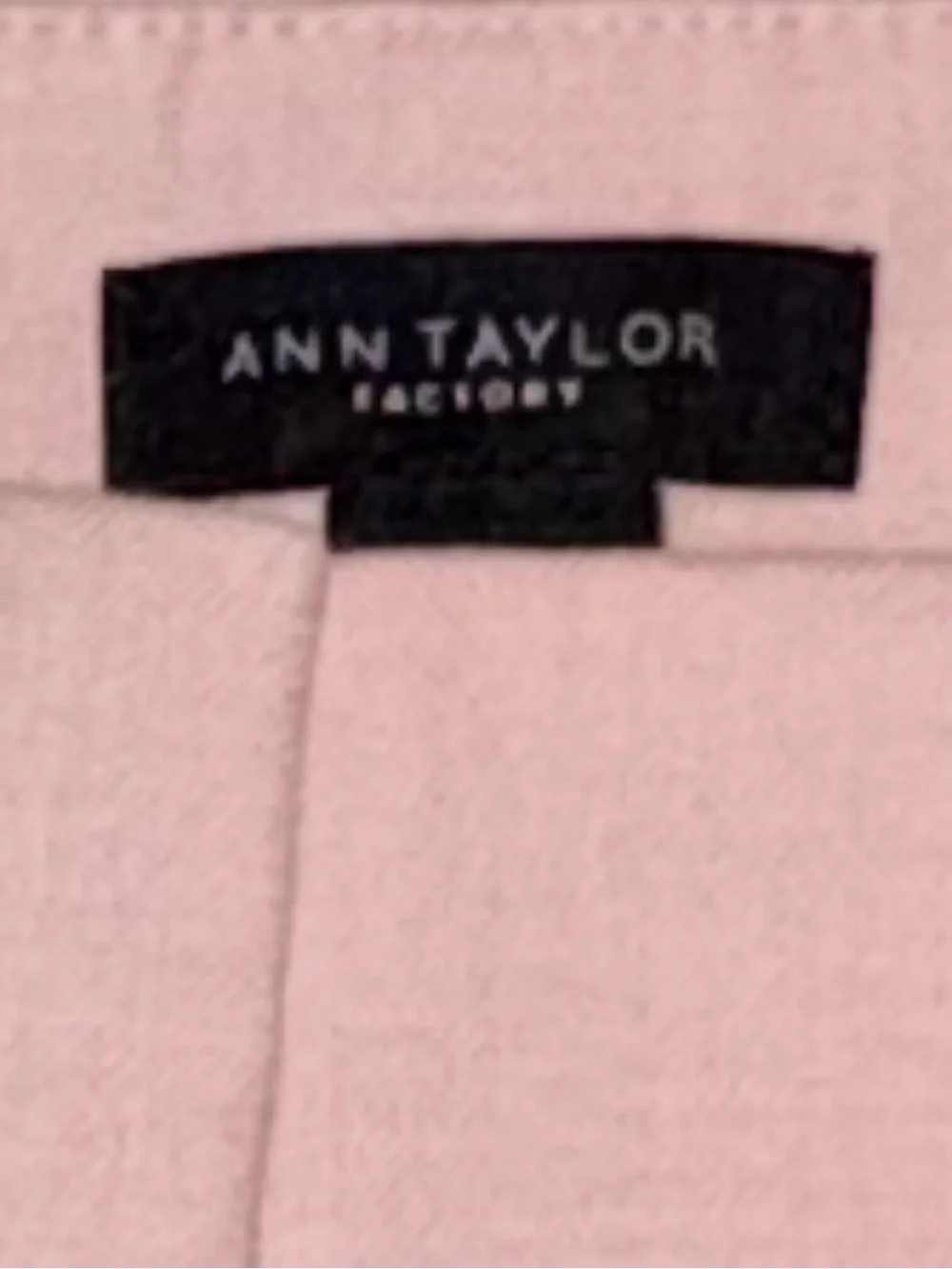 $5 Friday Ann Taylor Factory Blush Straight-Leg Pants - Picture 2 of 8